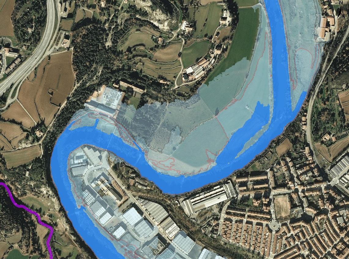 Restitución del entorno fluvial del azud Matabosch en el río Ter en ...